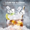EUHOMY Smart Nugget Ice Maker Countertop, Pebble Ice Maker Machine with APP/Alexa Control, 40lbs/24H, Ready in 7 Mins, Self-Cleaning, Portable Sonic Ice Makers with Hanging Ice Scoop for Home/Office(Silver)