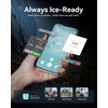 EUHOMY Smart Nugget Ice Maker Countertop, Pebble Ice Maker Machine with APP/Alexa Control, 40lbs/24H, Ready in 7 Mins, Self-Cleaning, Portable Sonic Ice Makers with Hanging Ice Scoop for Home/Office(Leisure Black)